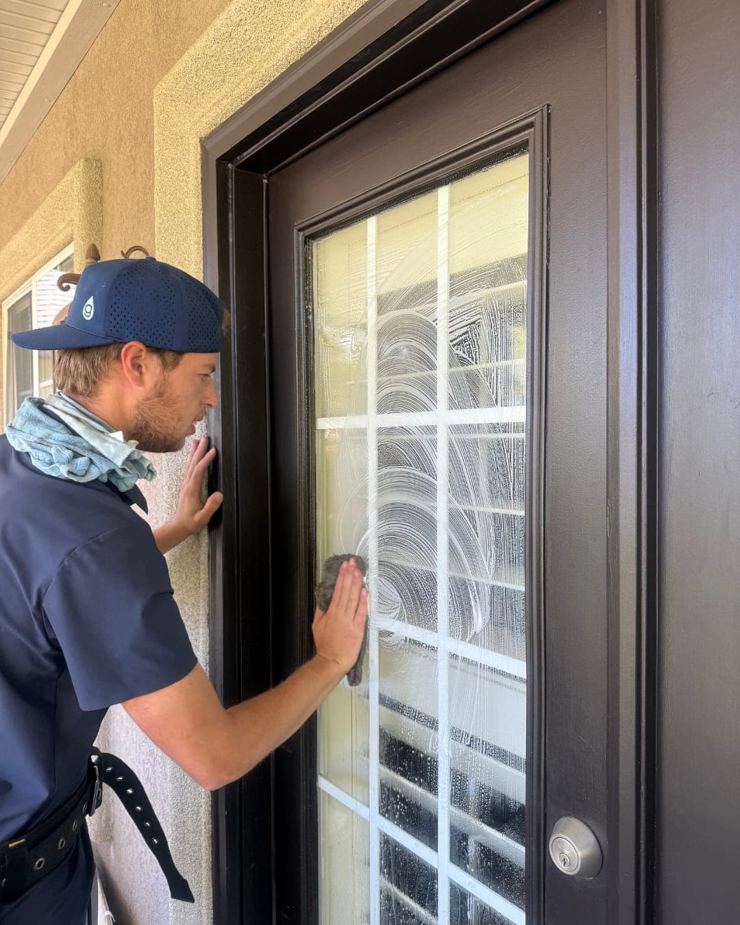 Backyard Door Detail - Window Cleaning by Glide Window Cleaning